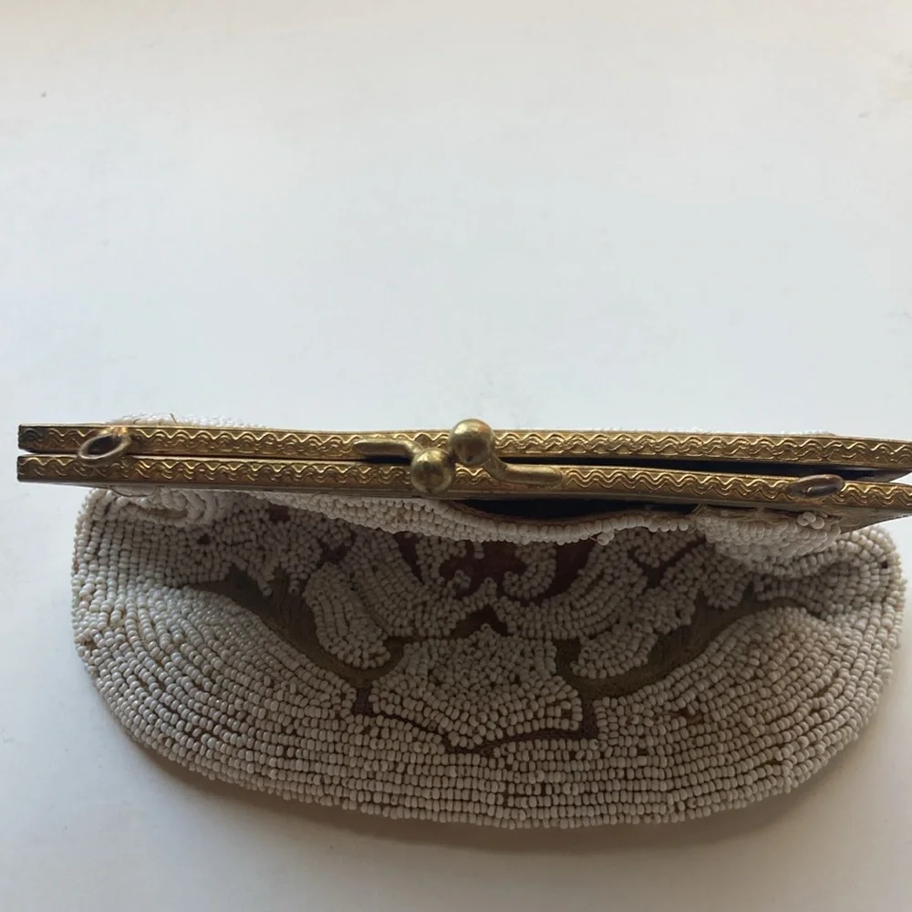 Vintage Beaded Change Purse Seed Beads Made in France authentic original… - Picture 4 of 10